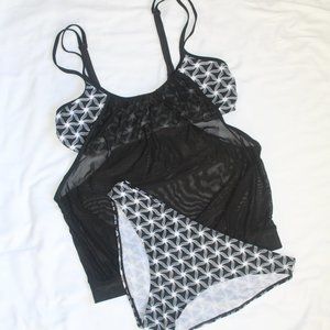2 piece Swim Suit from Amazon with Cover up - XL